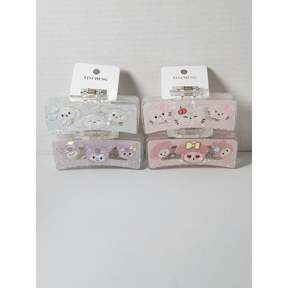 Lot Of 4 Claw Hair Clips